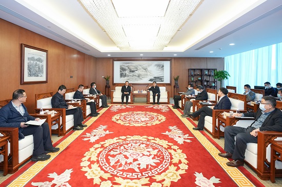 舒印彪鄧建玲會見哈電集團(tuán)董事長曹志安、總經(jīng)理吳偉章