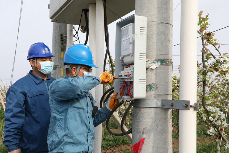 國(guó)網(wǎng)諸城市供電公司電力足，千畝梨園花正濃