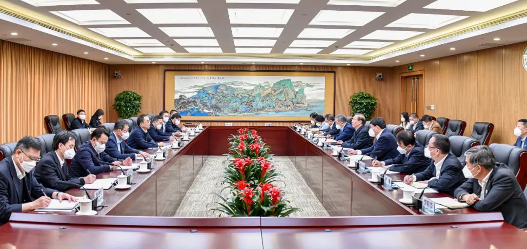 鄒磊、劉明勝與國家電網(wǎng)董事長辛保安、總經(jīng)理張智剛會談