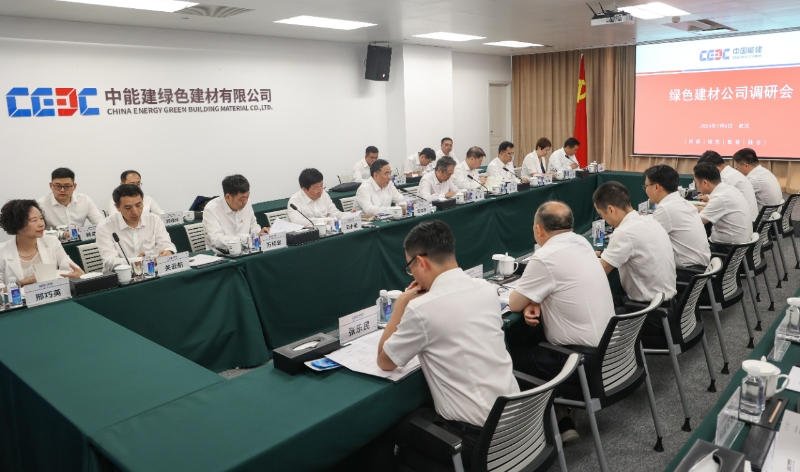 中國能建黨委書記、董事長宋海良到綠色建材公司調(diào)研