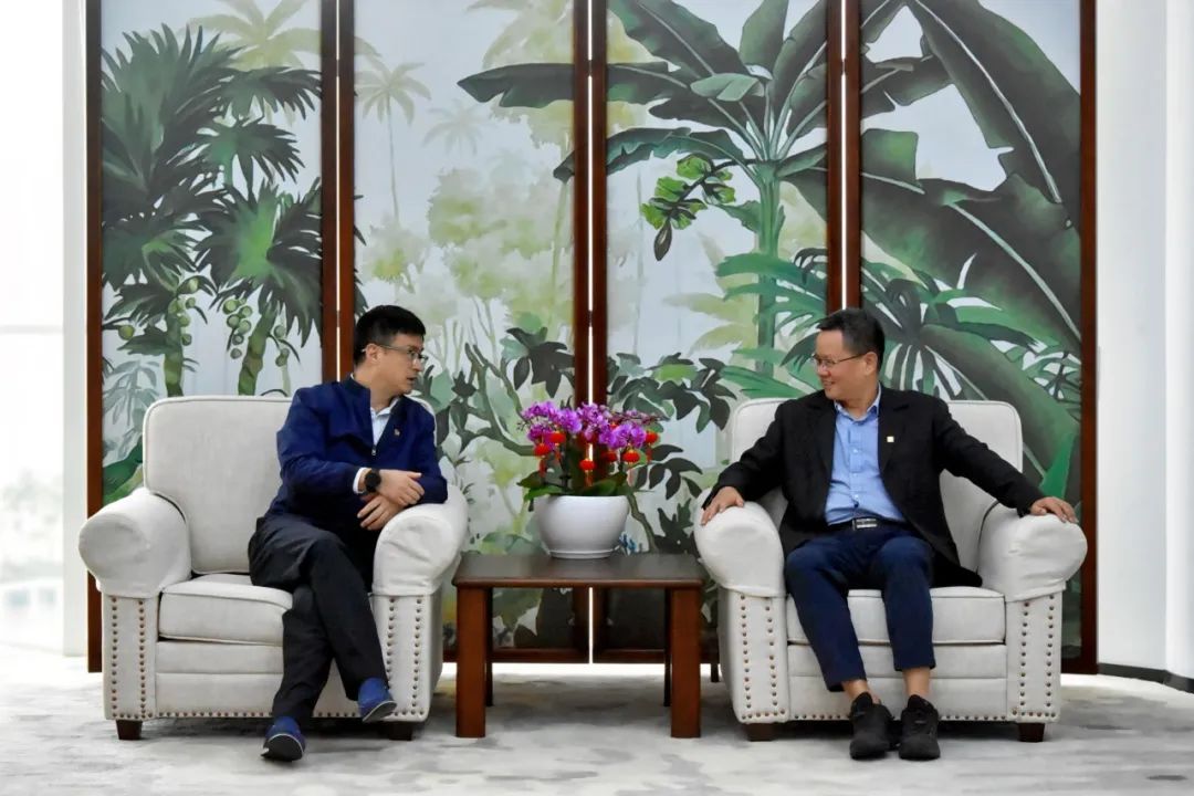 國(guó)電投海南公司黨委副書記、總經(jīng)理劉波濤拜訪大唐海南公司黨委書記、董事長(zhǎng)王俊啟