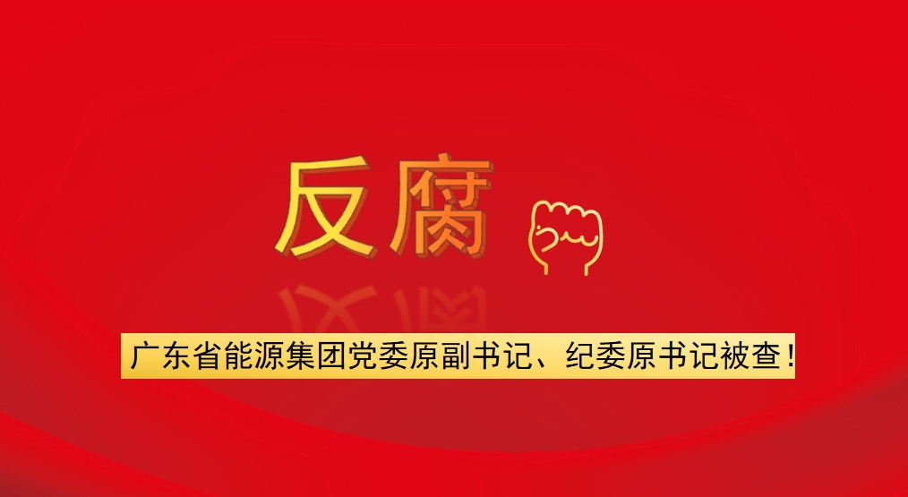 廣東省能源集團(tuán)黨委原副書記、紀(jì)委原書記被查！